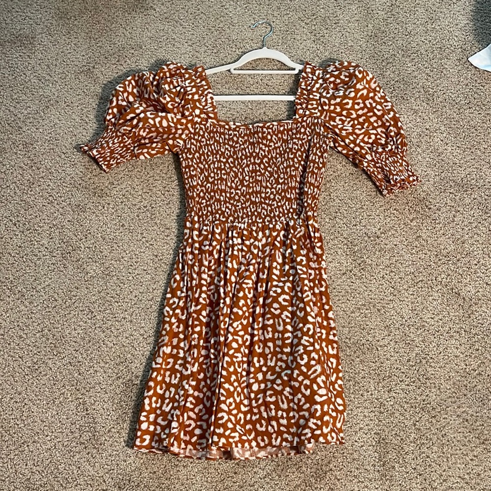 1. State Leopard Print Dress